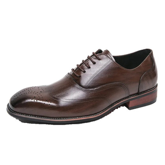 Black Leather Business Shoes